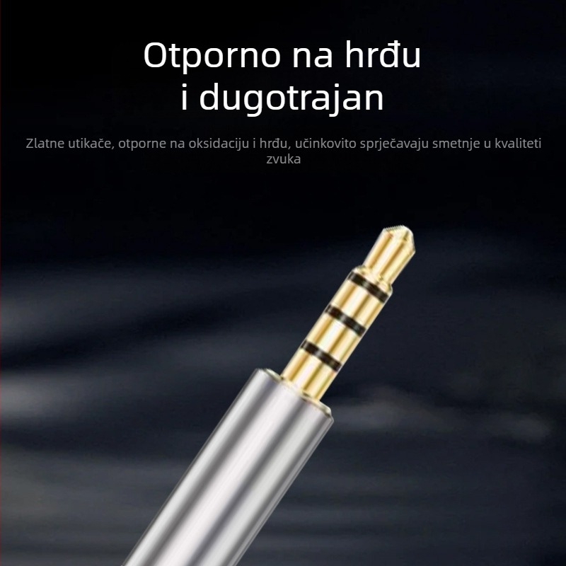 Hongkai audio linija za digitalne uređaje s pozlaćenim bakrenim vodom i najlonskim jezgram, ROHS certifikat
