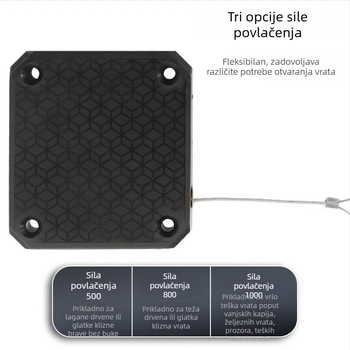 Zatvarač vrata i prozora – moderni minimalistički dizajn, model Type A, materijal čelična žica, brzina zatvaranja 3
