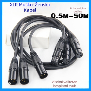 DMX512 scena trostruki Cannon kabel za signalizaciju rasvjete – kabel za rasvjetu, beam, mikser, mikrofon i pojačalo