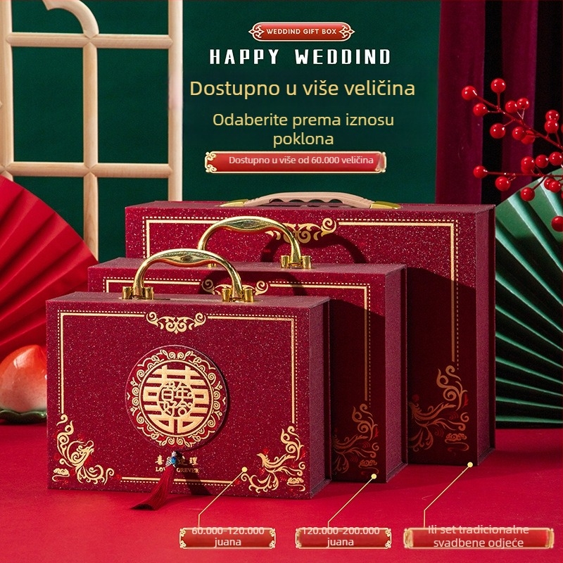 Papirna kutija za poklon za vjenčanje, Af-208, marka Happy
