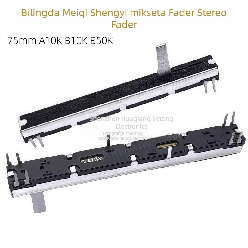 75 mm stereo Belden Meqi Sound Art EPM8/12 mješalica fader dvokanalna A10KB10KB50K