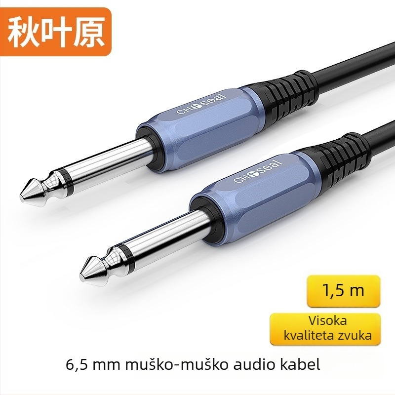 Audio kabel QS3517 od Choseal/Akihabara — čisto bakreno jezgro, bakreni vodič, niklovani premaz