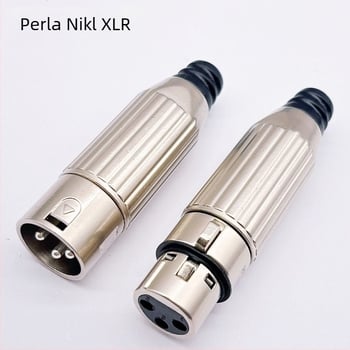 XLR mikrofonni konektor, potpuno metalni, 3-žilni, JT branda, ROHS certificiran