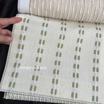 2025 nova zelena pruga, francuski pamuk-lan jacquard blackout zavjese za dječju sobu, spavaću sobu ili dnevni boravak – elegantan vrhunski dizajn