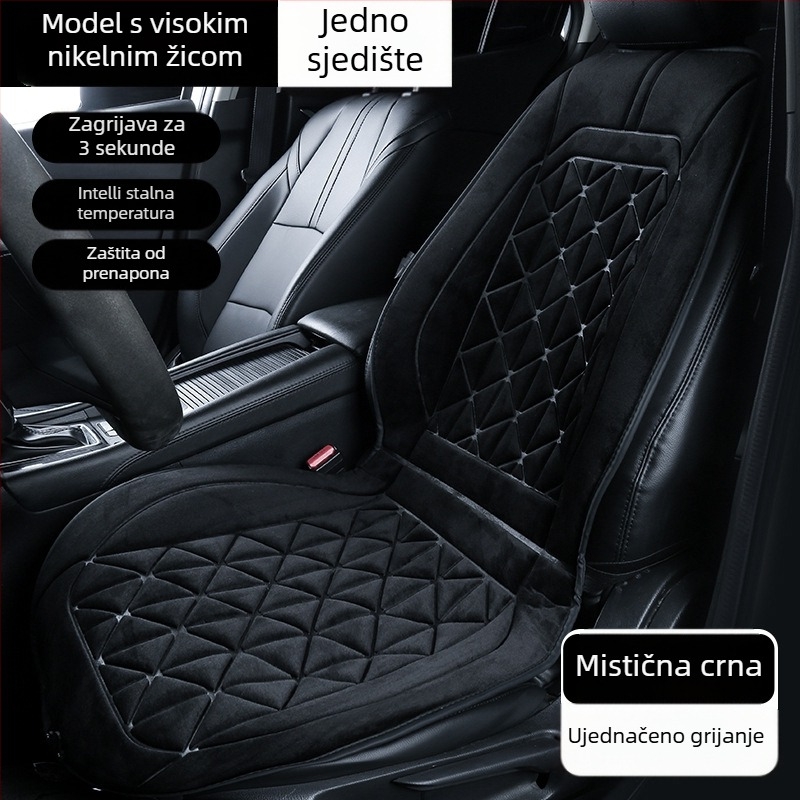 Grafena grijaća navlaka za auto sjedalo – zima, 12V-24V, plišani dio, Leben
