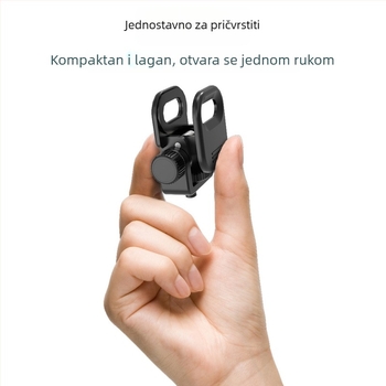 JISUN-C02 Klip za svjetlo u džepu – ABS, nosivost 2–5 kg, sklopivi klip za telefon s višestrukim nagibom 0–90°
