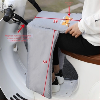 Zaštitni pokrov za nogu protiv vjetra za električno vozilo, debeli jesensko-zimski, od plastike