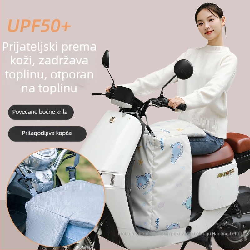 Zaštitni pokrov za nogu protiv vjetra za električno vozilo, debeli jesensko-zimski, od plastike