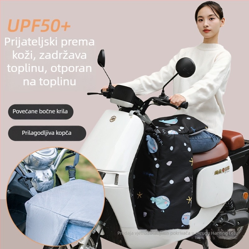 Zaštitni pokrov za nogu protiv vjetra za električno vozilo, debeli jesensko-zimski, od plastike