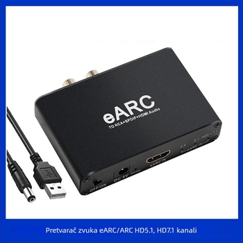 eARC audio pretvarač za HDMI ARC, povratni zvuk Dolby 7.1/5.1 bez gubitka