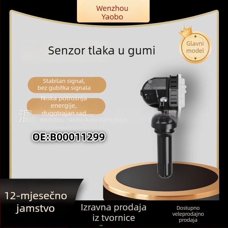 B00011299 Senzor tlaka u gumama za BAIC EU5 BJ40 – TPMS, Yaobo, ugrađeno, digitalni zaslon, visoka preciznost
