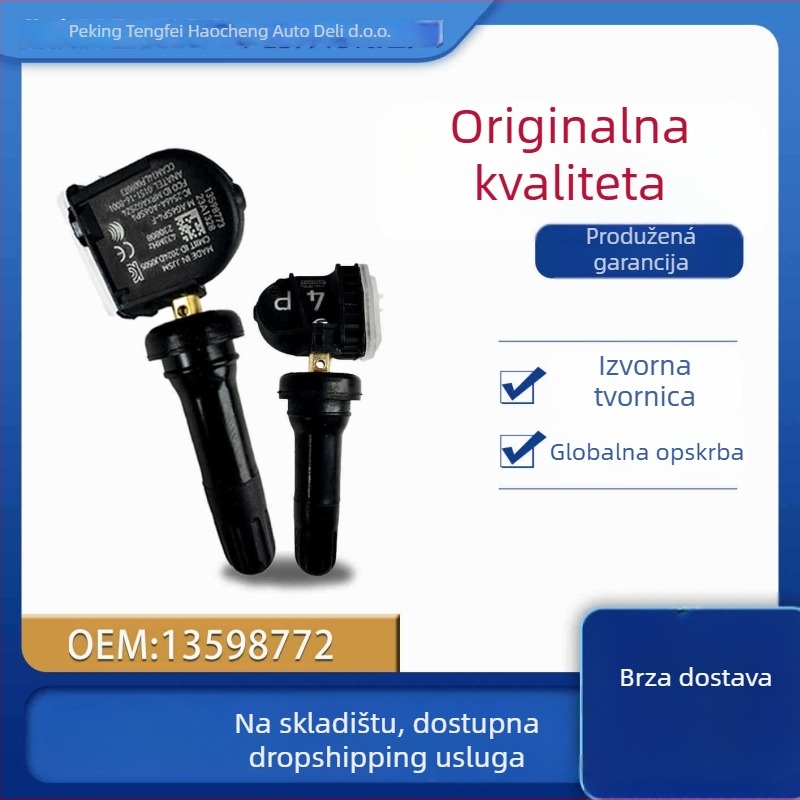 Senzor tlaka u guma za Buick Regal, Envision, GL8, Malibu, Cruze – visoka preciznost, ugrađen, digitalni prikaz, materijal plastika i metal