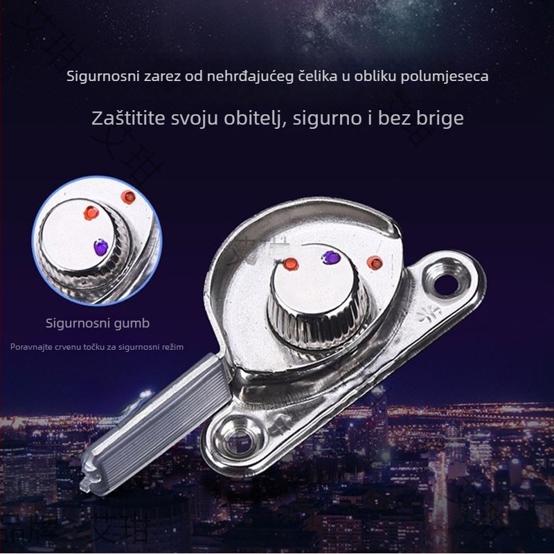 Aluminijska prozorska brava s polumjesečnim kukom za univerzalne klizne vrata