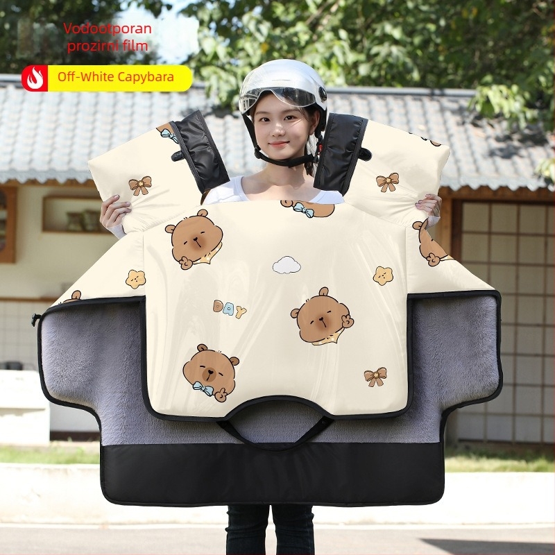 Xintengbo vodootporna PVC navlaka za vjetrobran električnih vozila — jednostavan jednoplošni dizajn, zimsko izdanje, kompatibilno s triciklima i električnim vozilima