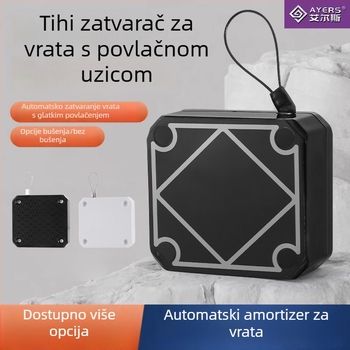Zatvarač vrata s užetnim mehanizmom za klizna vrata, ABS, Ayres, lagani luksuz stil, brzina zatvaranja 1–10, snažno zaključavanje.