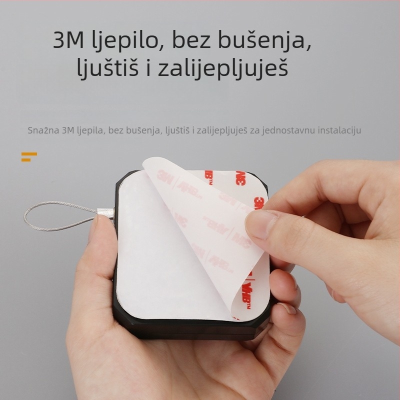 Zatvarač vrata s užetnim mehanizmom za klizna vrata, ABS, Ayres, lagani luksuz stil, brzina zatvaranja 1–10, snažno zaključavanje.