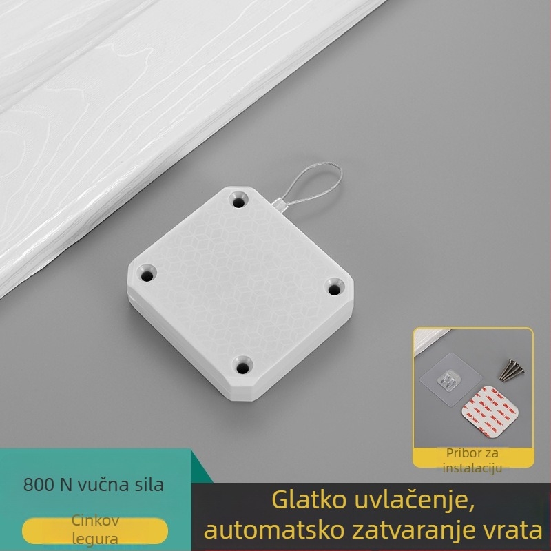 Zatvarač vrata s užetnim mehanizmom za klizna vrata, ABS, Ayres, lagani luksuz stil, brzina zatvaranja 1–10, snažno zaključavanje.