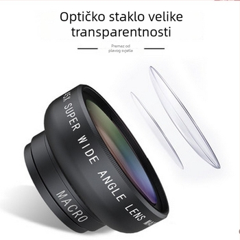 0.45X ultraširokokutni makro objektiv za pametni telefon — univerzalna kompatibilnost