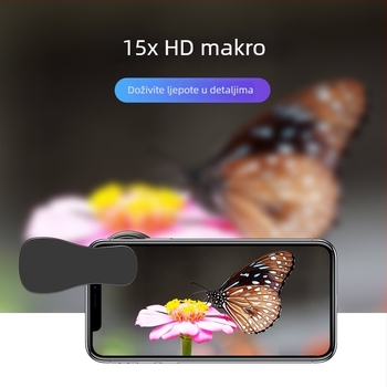 Dayleer Vanjski širokokutni makro objektiv s daljinskim upravljanjem za mobilnu HD kameru uživo