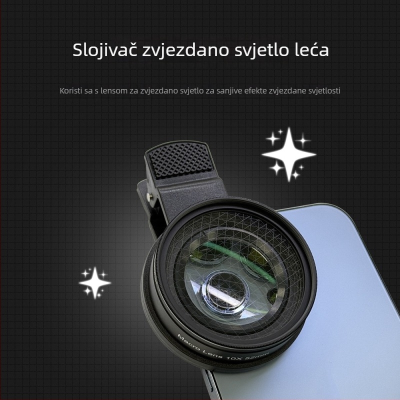 Makro objektiv za mobitel, 10x uvećanje, žarišna duljina 50–130 mm, Jovocn Jv-5210