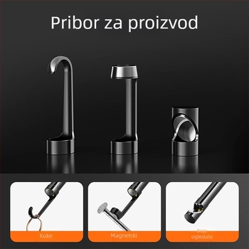 Endoskopska kamera za mehaničke dijelove, 70° kut gledanja, IP67 vodootporan, radna dužina 100 cm, 1920x1440 piksela, LED osvjetljenje