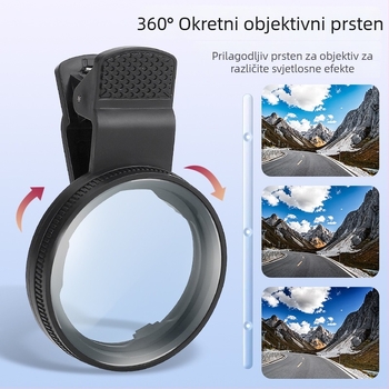 Sx Polarizator za objektiv telefona CPL prilagodljivi filter, univerzalna kompatibilnost