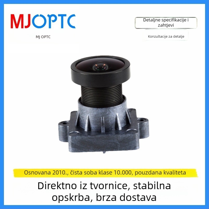 Fiksni objektiv za sigurnosne sustave i dronove, 135° širokog kuta, žarišna duljina 3.5, maksimalna apertura f/1.8, najbliža oštrina 10