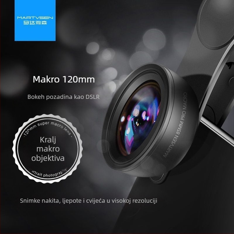 Vanjska makro leća za mobitel, HD bliski snimci – za manikuru, trepavice i detalje nakita | Brend: Motor microsen