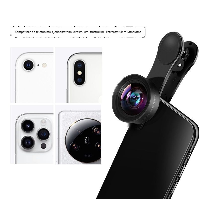 Vanjska makro leća za mobitel, HD bliski snimci – za manikuru, trepavice i detalje nakita | Brend: Motor microsen