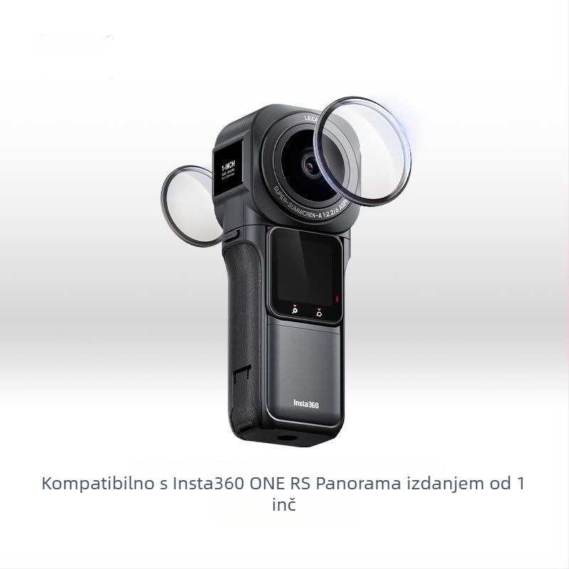 Kapa za objektiv Insta360 ONE RS Leica panoramski objektiv (Shadow Stone) — OEM prerada; pakiranje: zaštitno silikonsko kućište za ogledalo; izlazak na tržište 2022; usluga nakon prodaje: tri paketa