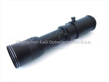 Kelda 420-800mm F/8.3-16 Zoom teleobjektiv za astronomiju — ručno fokusiranje; 2 skupine po 4 elementi; filter Ø67mm; najbliža točka fokusa 1,5 m