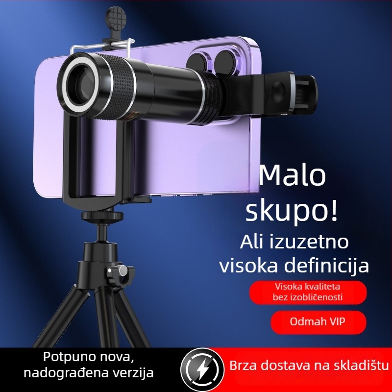 Foresee 20x teleobjektiv za mobitel – HD vanjski fotoobjektiv, univerzalna kompatibilnost