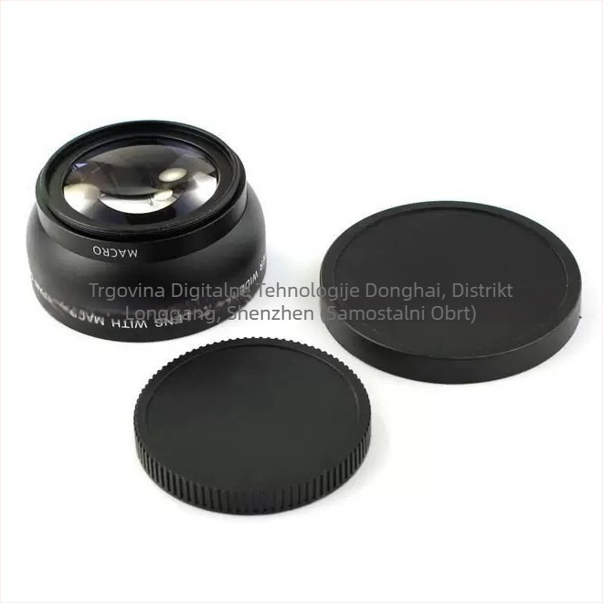52mm 0.45x širokokutno-makro adapter za reverznu spajanje objektiva - 2-dijelni u 2 skupine, 58mm filter, 120 mm žarišna duljina