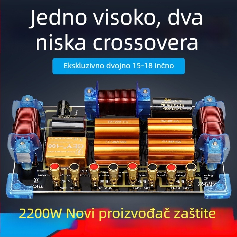 Gertsound 9928 – Scenska line array visokog dometa, dvodijelni crossover