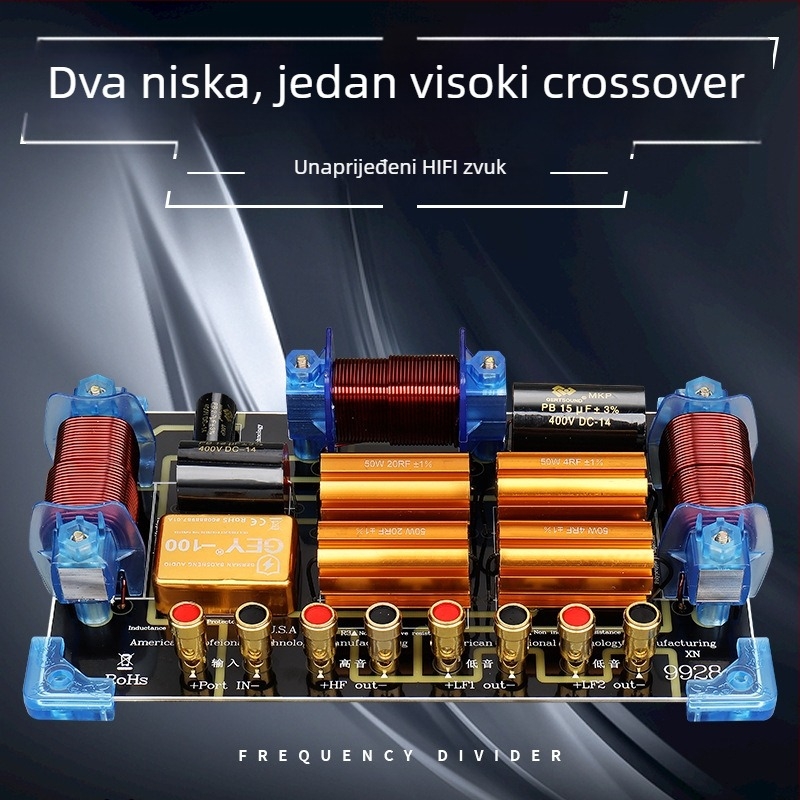 Gertsound 9928 – Scenska line array visokog dometa, dvodijelni crossover