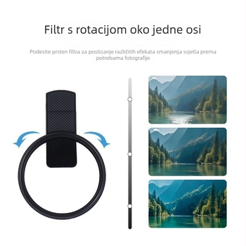 Clip-on CPL polarizacijski filter za fotografiranje na pametnem telefonu – HD filtr koji uklanja odsjaje