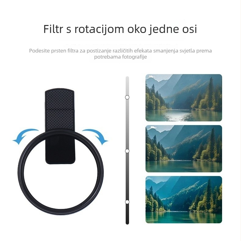 Clip-on CPL polarizacijski filter za fotografiranje na pametnem telefonu – HD filtr koji uklanja odsjaje