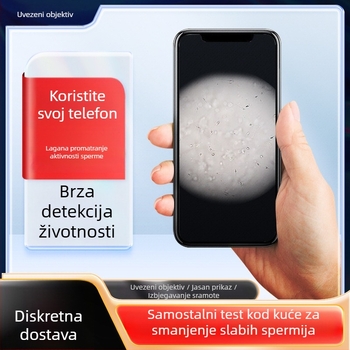 Telefonski makro objektiv s ogledalom i mikroskopskom osnovom za makrofotografiju izbliza