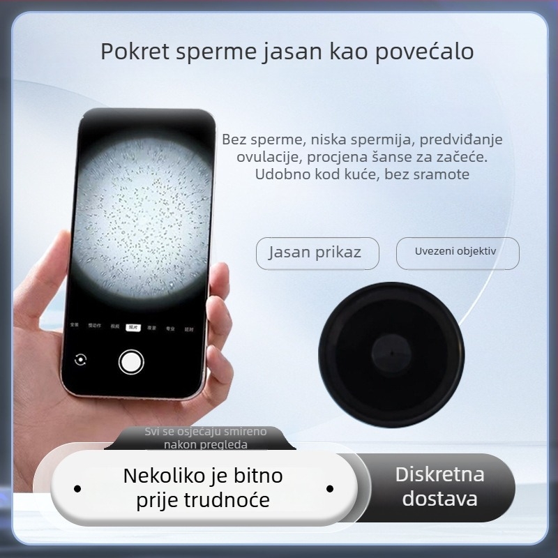 Telefonski makro objektiv s ogledalom i mikroskopskom osnovom za makrofotografiju izbliza