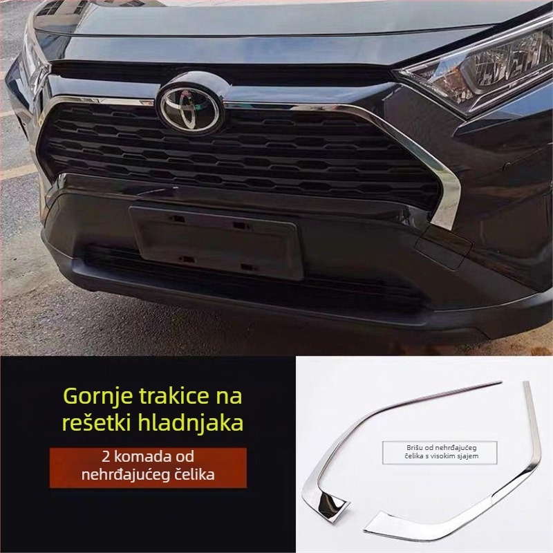 Ukrasna traka od nehrđajućeg čelika za prozor Toyota RAV4 (2020–2021)
