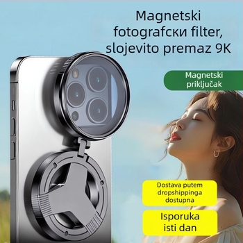 CPL polarizator za fotografiju na mobilnom s magnetskim držačem, model CPL011, univerzalna kompatibilnost