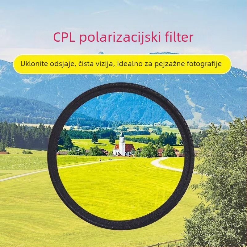 Hesheng polarizator za mobilni telefon – uklanja odsjaje, univerzalni polarizator za objektive telefona, pogodan za fotografiranje i HD prijenos uživo