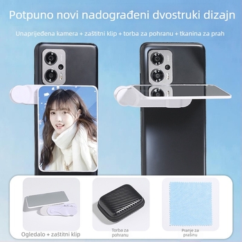 Klip-on objektiv za telefon sa selfie ogledalom, univerzalna kompatibilnost, model 001, marka Other