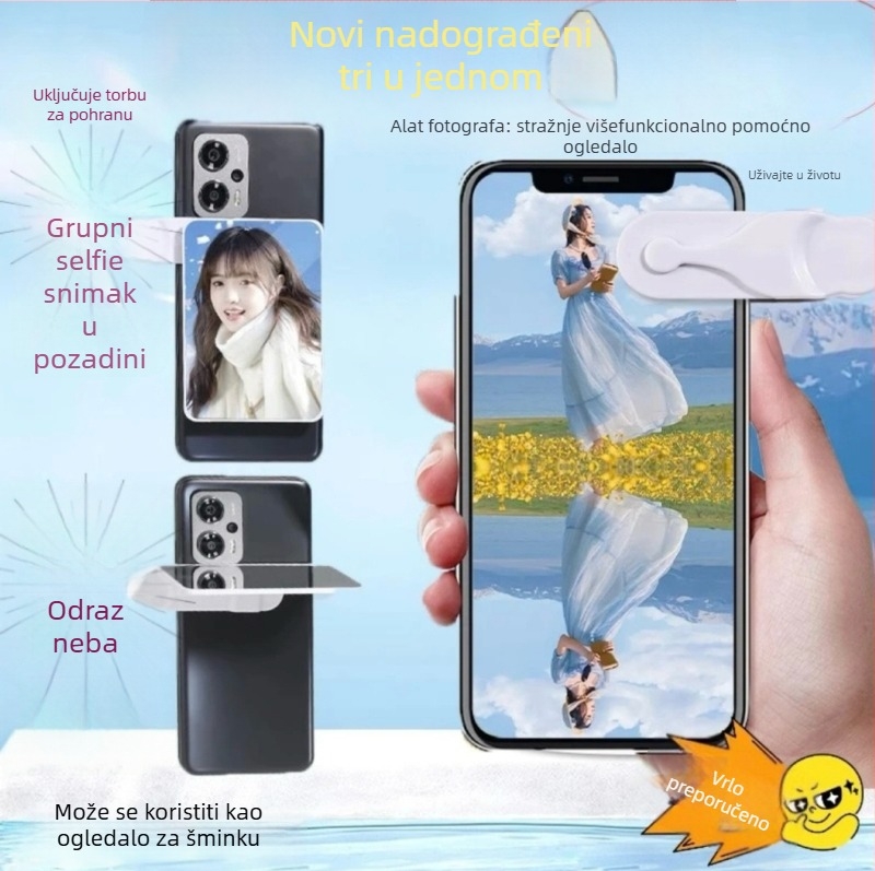 Klip-on objektiv za telefon sa selfie ogledalom, univerzalna kompatibilnost, model 001, marka Other