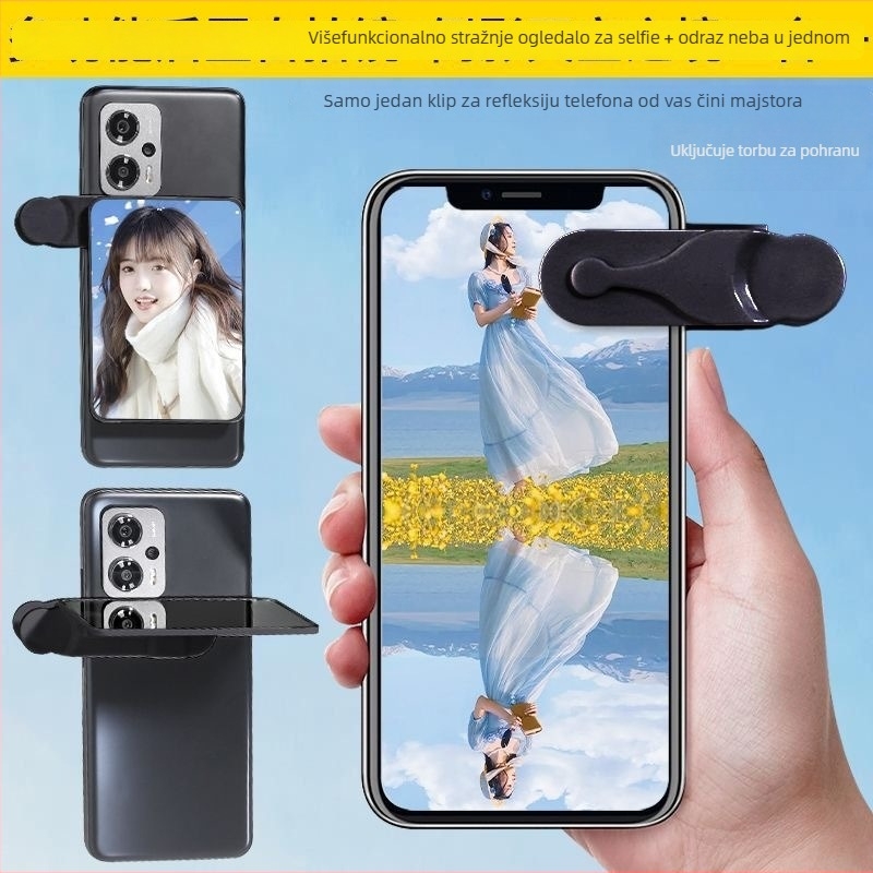 Klip-on objektiv za telefon sa selfie ogledalom, univerzalna kompatibilnost, model 001, marka Other