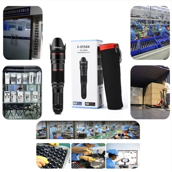 FST-50XZOOM Mobitel objektiv – Monokular s velikim otvorom i dugim fokusom, 50X zum; kompatibilno s Huawei, Xiaomi, OPPO, VIVO, Apple, Samsung; 99% modela mobitela; licencirana privatna marka.