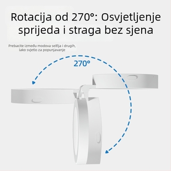 Selfie rasvjeta za live streaming s ogledalom, prijenosna, magnetsko pričvršćivanje, univerzalna kompatibilnost — Man Yue Mei, model 000276, MYM0276, lansiranje 2025