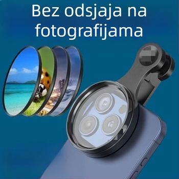 Polarizacijski filter za mobilni telefon s klipom – CPL polarizator za uklanjanje odsjaja – HD filter