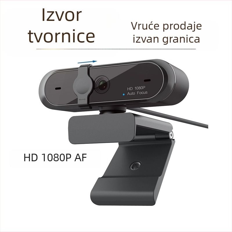 M9 USB web kamera s zaštitom privatnosti i autofokusom, 1080p HD, 30fps, USB 2.0, CMOS 2MP senzor