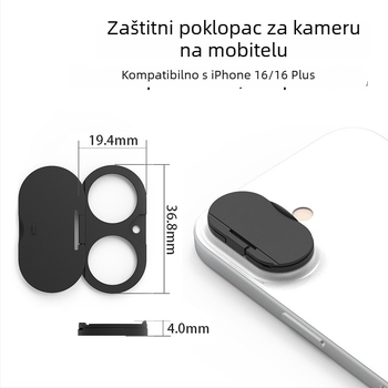 Plastični zaštitnik leće kamere s zaštitom privatnosti za iPhone 15/16/17 – Van ais X16